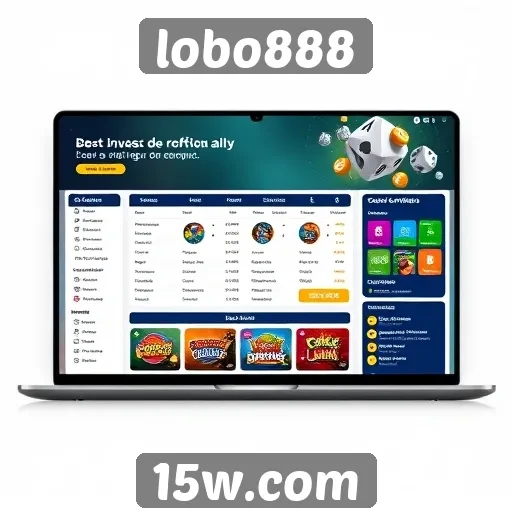 Análise da interface do usuário no site lobo888